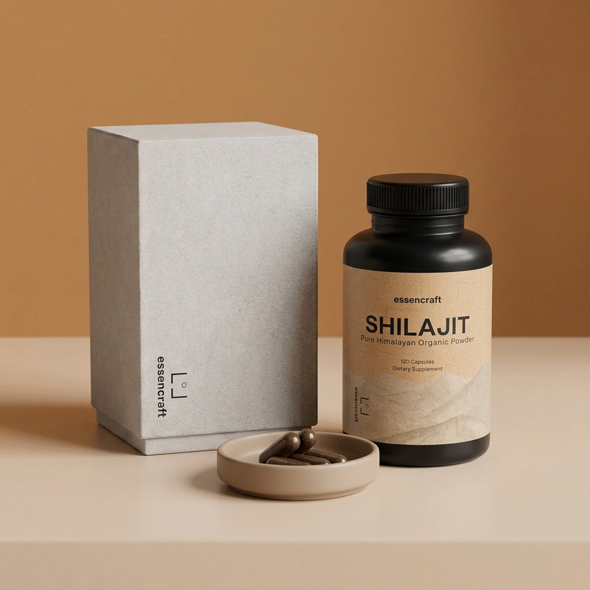 Essencraft Shilajit Capsules in an everyday setting