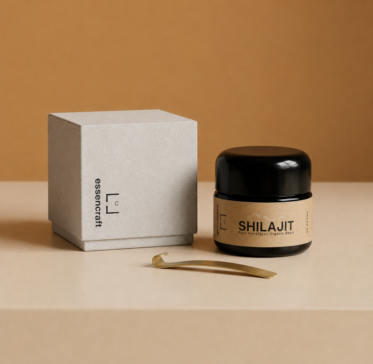 Essencraft Resin packaging and jar contents